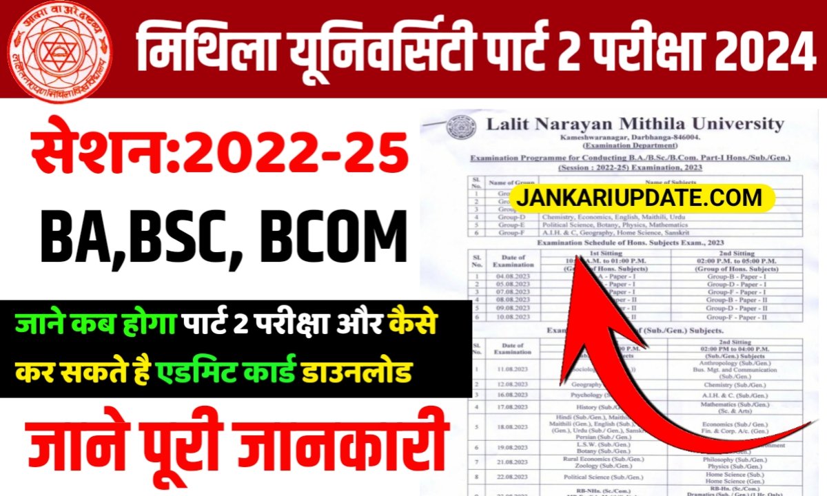 LNMU Part 2 Exam Date Session 2022-25 : BA, BSC BCOM जाने कब होगा पार्ट ...